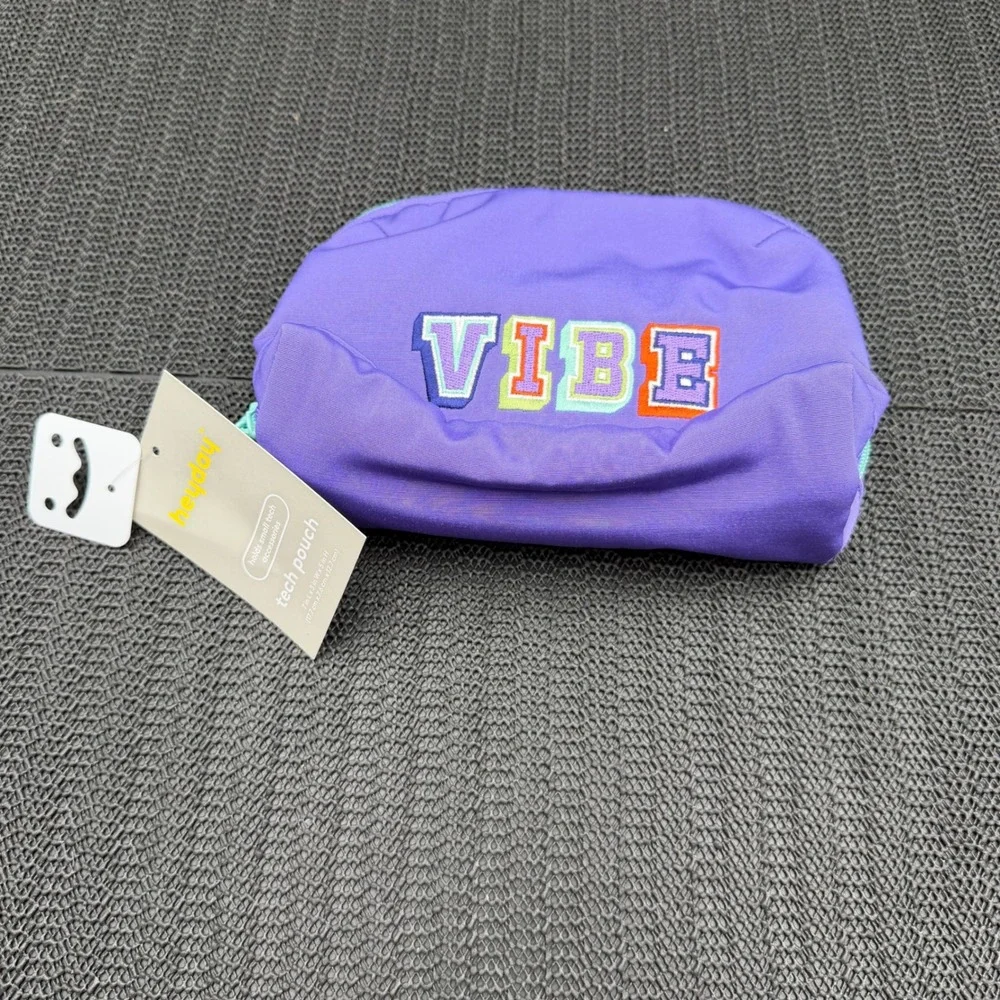 Heyday Purple VIBE Tech Pouch Small Accessory Organizer Bag NWT YM01198-002